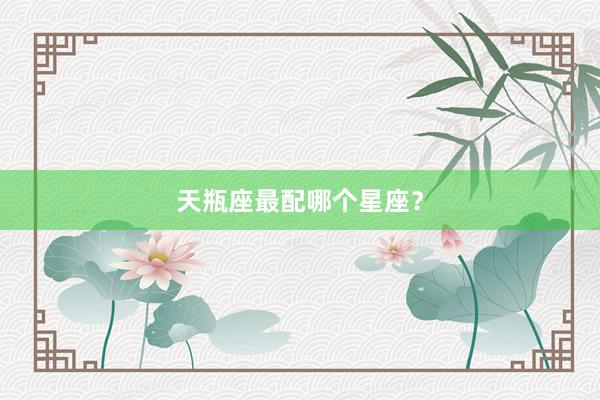天瓶座最配哪个星座？